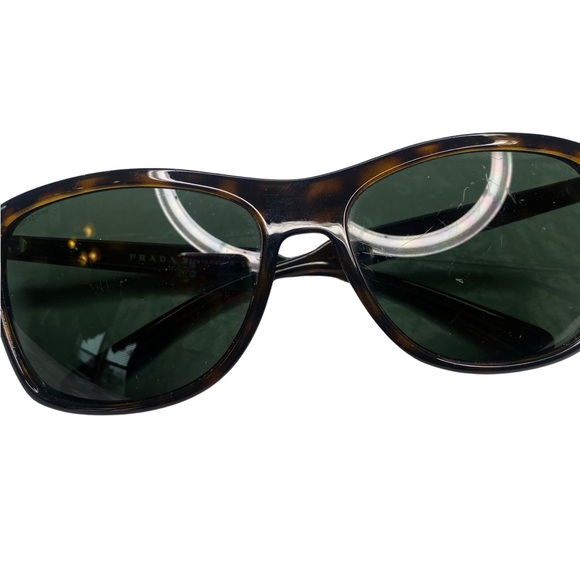 PRADA PR 18WS Sunglasses Tortoise/Green - Picture 10 of 12